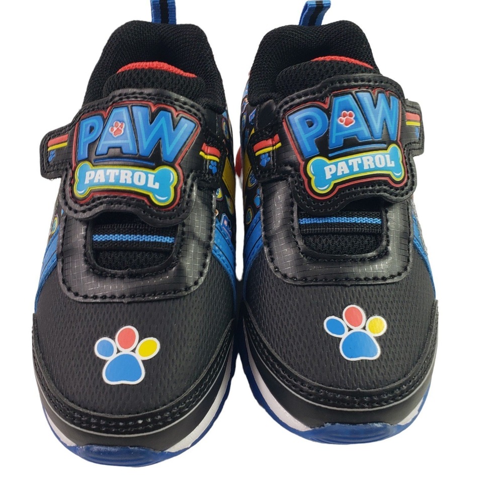 Paw Patrol Toddler Boys Light up‎ Sneakers Size 8 Blue Slip on Lightweight Shoes - Picture 3 of 12